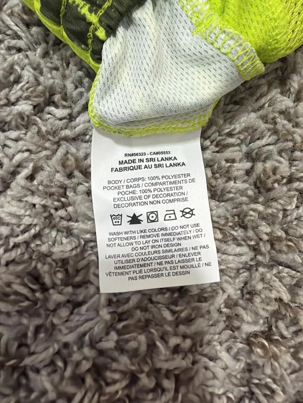 Nike Boys Neon Yellow Green Dri-FIT Athletic Shorts XL Bundle of 2